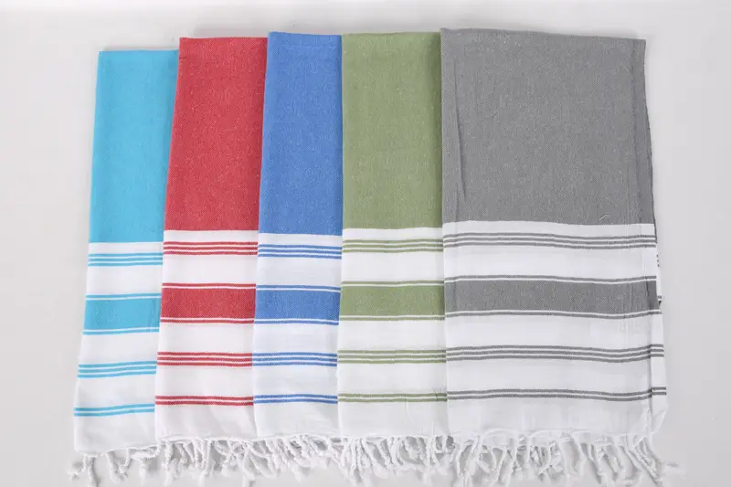 Organik havlu, kişiselleştirilmiş hediyeler, 44x24 pamuklu çizgili havlu, küçük havlu, mutfak havlu, monogramlı el havlu, özel Türk havlu, konuk havlu - 4