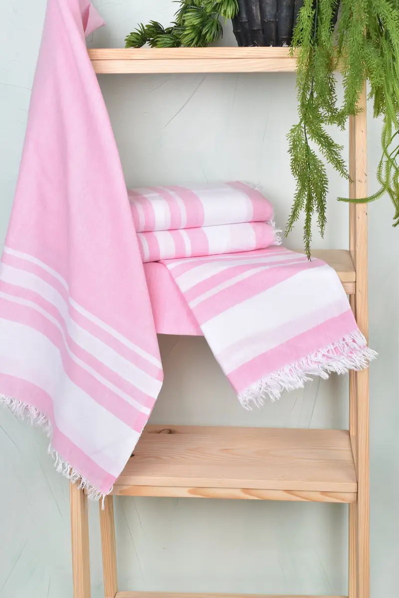 Kids Beach Towel, Beach Wedding Favor, 68x36 Cotton Striped Towel, Lightweight Turkish towel, Baby Boy Gift, Gift For Her, Handmade Gift - 6
