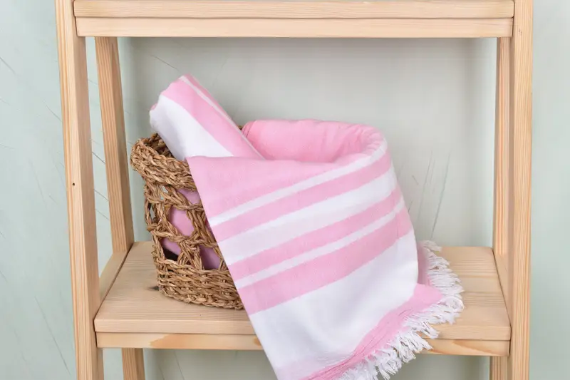 Kids Beach Towel, Beach Wedding Favor, 68x36 Cotton Striped Towel, Lightweight Turkish towel, Baby Boy Gift, Gift For Her, Handmade Gift - 4