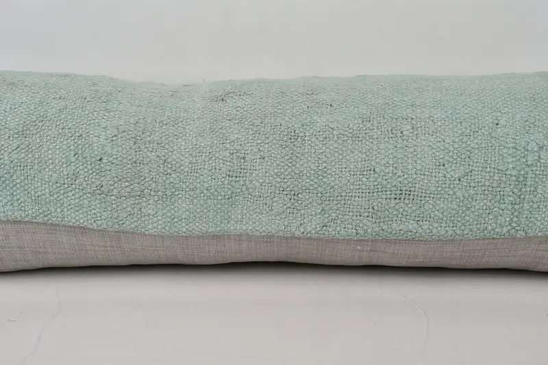 Pillow Sham, Gift Pillow, Ikat Pillow Cover, Luxury Pillow, Throw Kilim Pillow, Interior Designer Pillow, 12x43 Gray Cushion - 5