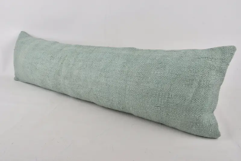 Pillow Sham, Gift Pillow, Ikat Pillow Cover, Luxury Pillow, Throw Kilim Pillow, Interior Designer Pillow, 12x43 Gray Cushion - 3