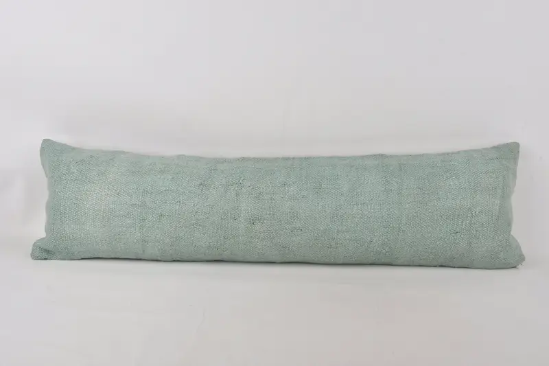 Pillow Sham, Gift Pillow, Ikat Pillow Cover, Luxury Pillow, Throw Kilim Pillow, Interior Designer Pillow, 12x43 Gray Cushion - 1