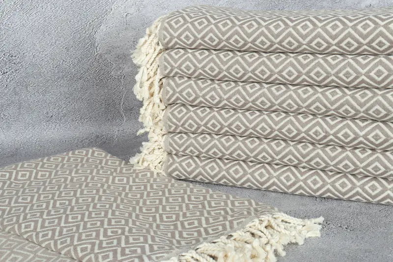 Scarf Towel, Personalized Bridesmaid Gift, Yoga Towel, Wedding For Favor, Bridal Shower Favors, Turkish towel, 70x40 Cotton Diamond Towel, Spa Towel - 2