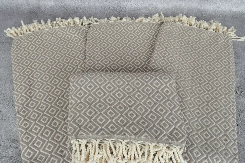 Scarf Towel, Personalized Bridesmaid Gift, Yoga Towel, Wedding For Favor, Bridal Shower Favors, Turkish towel, 70x40 Cotton Diamond Towel, Spa Towel - 4