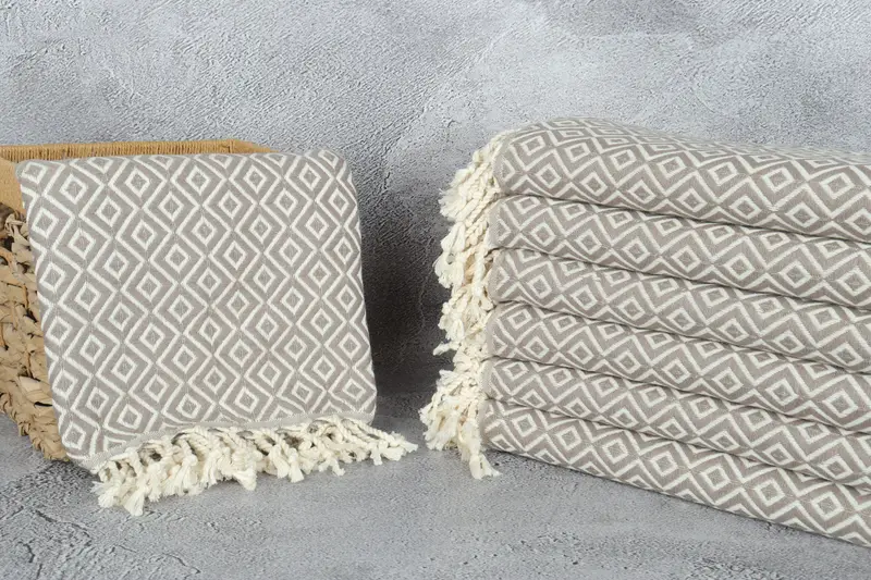 Scarf Towel, Personalized Bridesmaid Gift, Yoga Towel, Wedding For Favor, Bridal Shower Favors, Turkish towel, 70x40 Cotton Diamond Towel, Spa Towel - 3