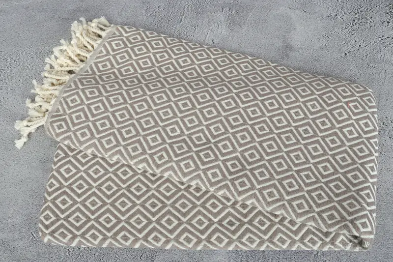 Scarf Towel, Personalized Bridesmaid Gift, Yoga Towel, Wedding For Favor, Bridal Shower Favors, Turkish towel, 70x40 Cotton Diamond Towel, Spa Towel - 6