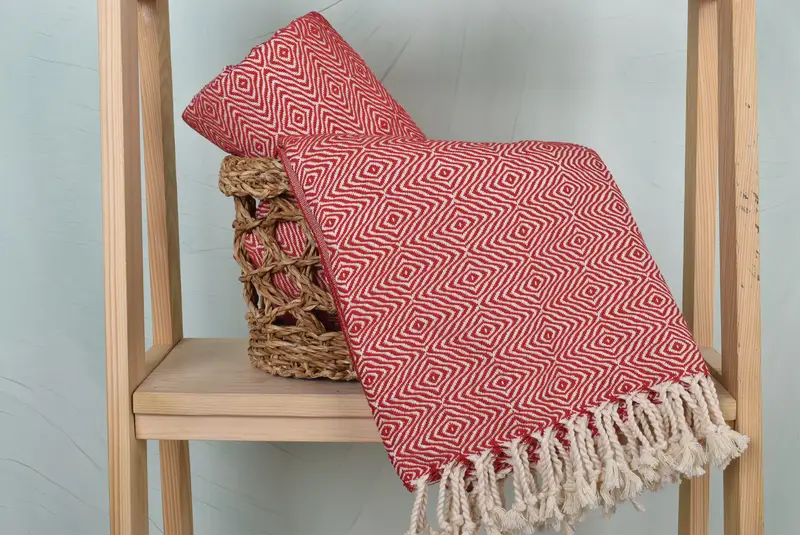 Best Friend Wedding Gift, Personalized Towel, Turkish Towel Bulk, Luxury towel, 70x40 Cotton Zigzag Diamond Towel, Turkish hand towel, Gift For Mom - 4