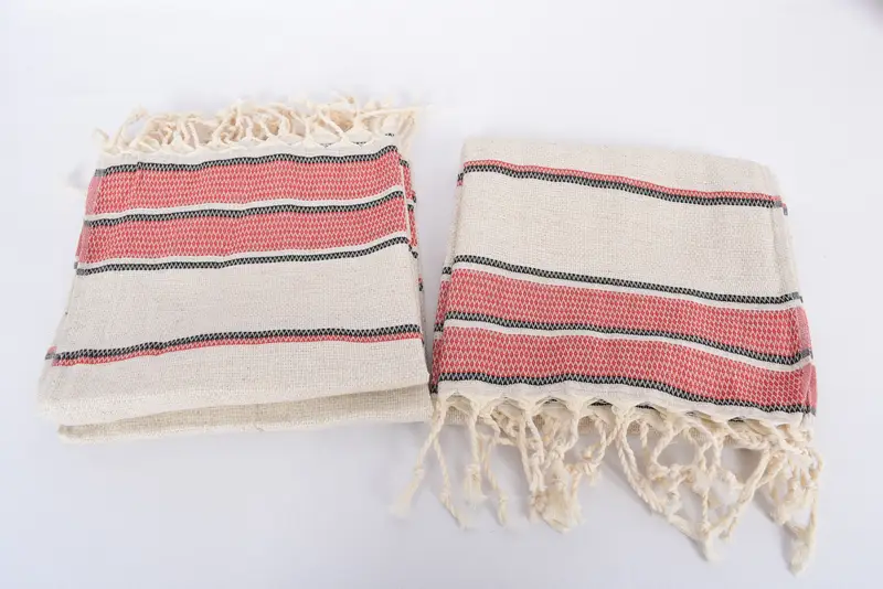 Wedding Favors, Travel Towel, Bulk Order Towel, Wedding Shower Gift, 40x20 Linen Striped Towel, Personalized Hand Towel, Personalized Dish Towel - 7