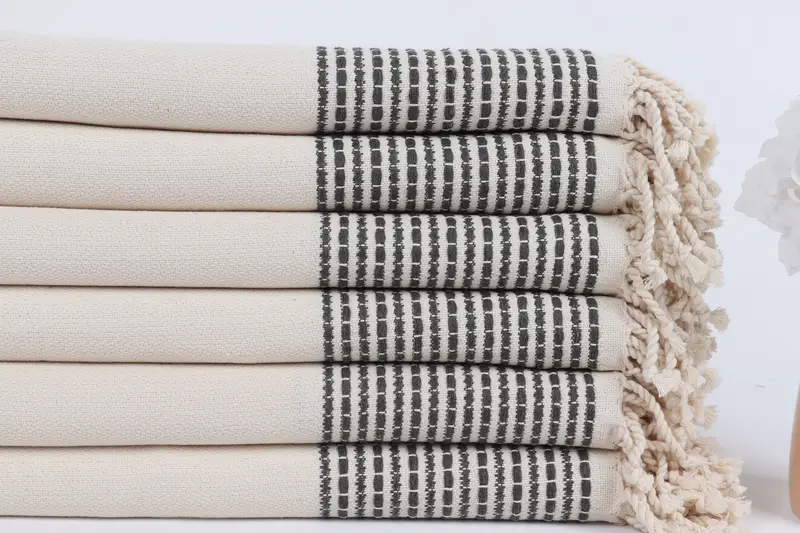 Gift Boxes Towel, Quick-drying peshtemal towel for poolside, 70x36 Cotton Striped Towel, Custom Towel, Monogram Beach Towel, Custom Wedding Gift - 3