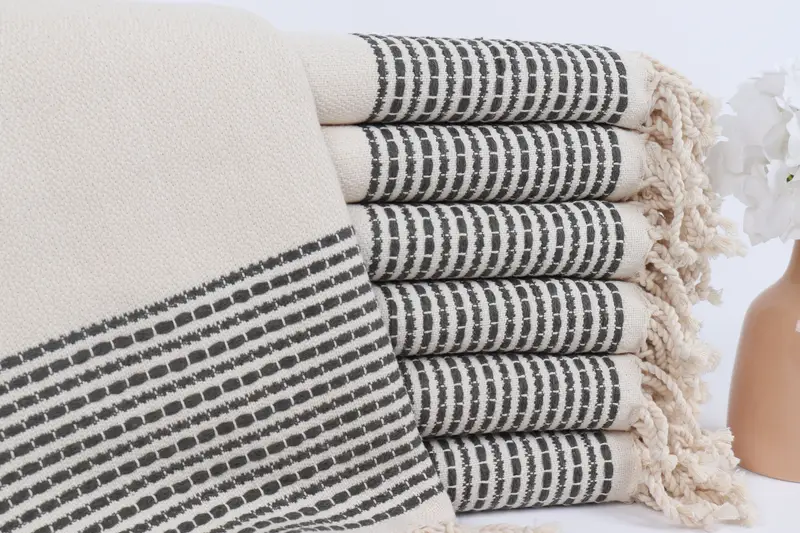 Gift Boxes Towel, Quick-drying peshtemal towel for poolside, 70x36 Cotton Striped Towel, Custom Towel, Monogram Beach Towel, Custom Wedding Gift - 1