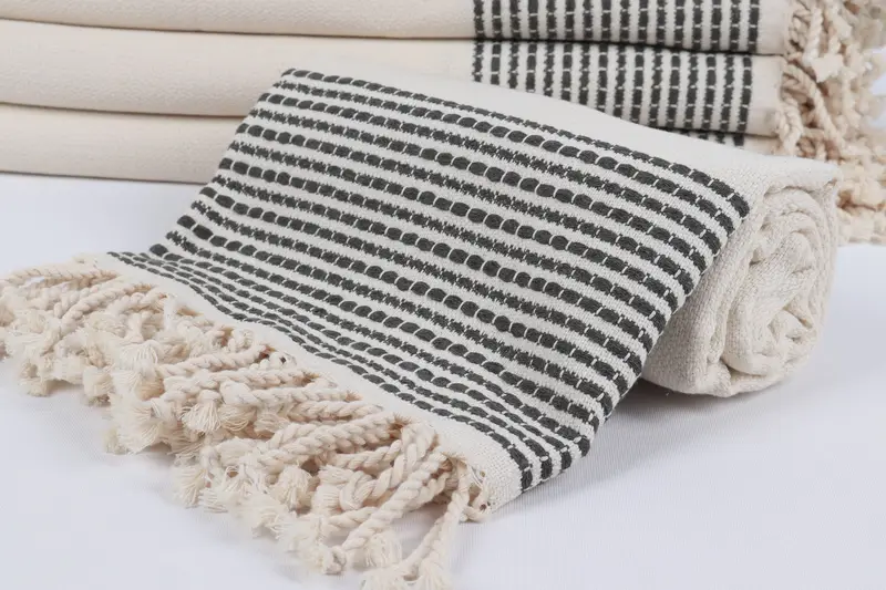 Gift Boxes Towel, Quick-drying peshtemal towel for poolside, 70x36 Cotton Striped Towel, Custom Towel, Monogram Beach Towel, Custom Wedding Gift - 4
