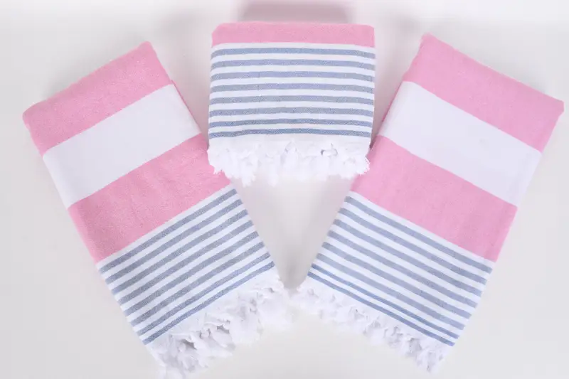 68x36 Cotton Striped Terry Towel, Personalized Bridesmaid Gift, Valentines Day Gift, Bridal Shower Gift, Organic Cotton Towel, Bridal Shower Favors - 6