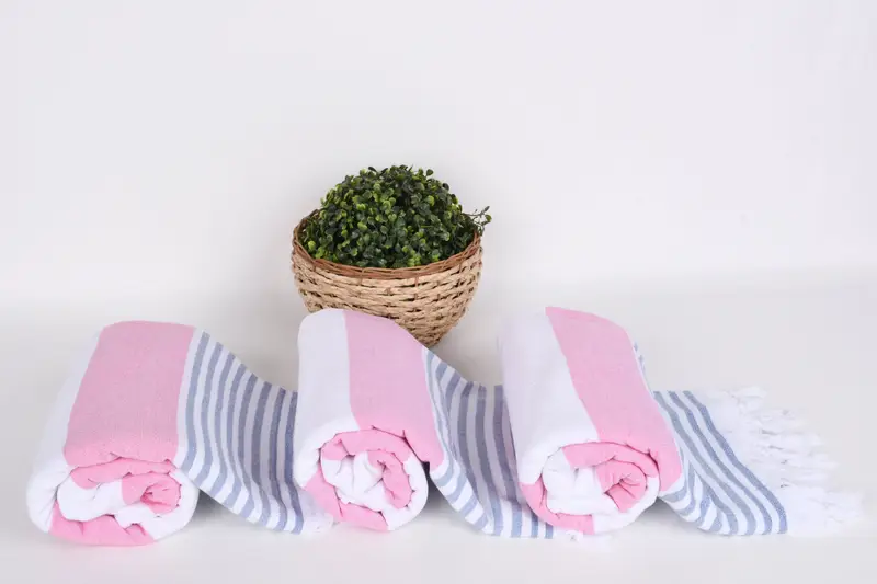 68x36 Cotton Striped Terry Towel, Personalized Bridesmaid Gift, Valentines Day Gift, Bridal Shower Gift, Organic Cotton Towel, Bridal Shower Favors - 8