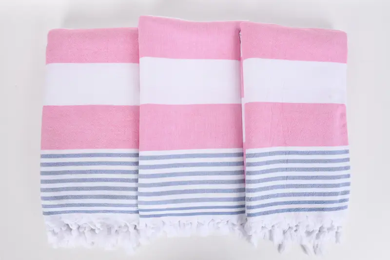 68x36 Cotton Striped Terry Towel, Personalized Bridesmaid Gift, Valentines Day Gift, Bridal Shower Gift, Organic Cotton Towel, Bridal Shower Favors - 7