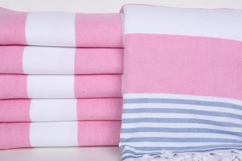 68x36 Cotton Striped Terry Towel, Personalized Bridesmaid Gift, Valentines Day Gift, Bridal Shower Gift, Organic Cotton Towel, Bridal Shower Favors - 1