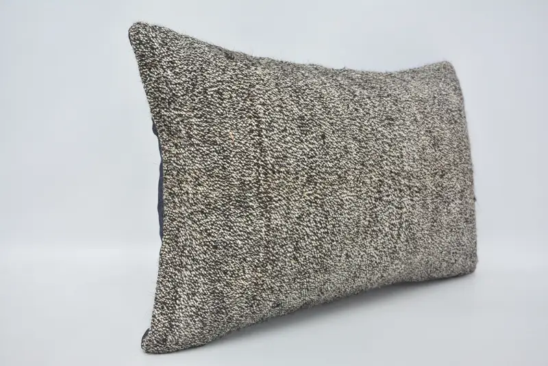 Traditional Pillow Case, Handmade Kilim Cushion, Pillow for Sofa, Kilim Pillow Cover, 16x24 Brown Pillow Case, Pillow Case, Aztec Cushion Case - 3