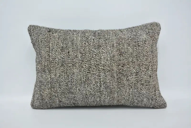 Traditional Pillow Case, Handmade Kilim Cushion, Pillow for Sofa, Kilim Pillow Cover, 16x24 Brown Pillow Case, Pillow Case, Aztec Cushion Case - 1