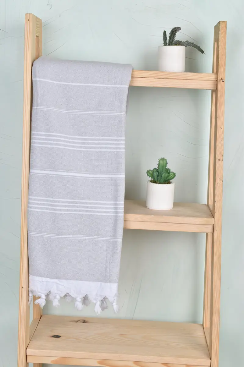 Beach Theme Wedding Gift, Personalised Gift, Beach towel, Fouta towel, Personalized Beach Towel, 70x36 Cotton Striped Terry Towel, Kids Beach Towel - 8