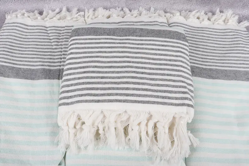 68x40 Cotton Striped Terry Towel, Monogram Beach Towel, Lightweight towel, Personalized Gifts, Bridesmaid Gifts Personalized, Turkish Bath Towel USA - 4
