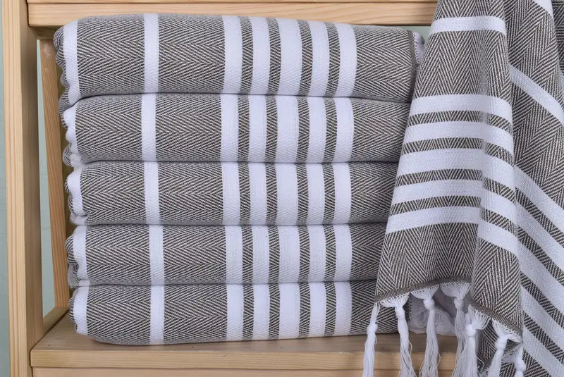 Turkish Tea Towel, Monogram Towels, Kitchen Towel, Maid Of Honor Gift, Bridesmaid Gifts, Gift For The Home Decor, 40x20 Cotton Zig zag Towel - 2
