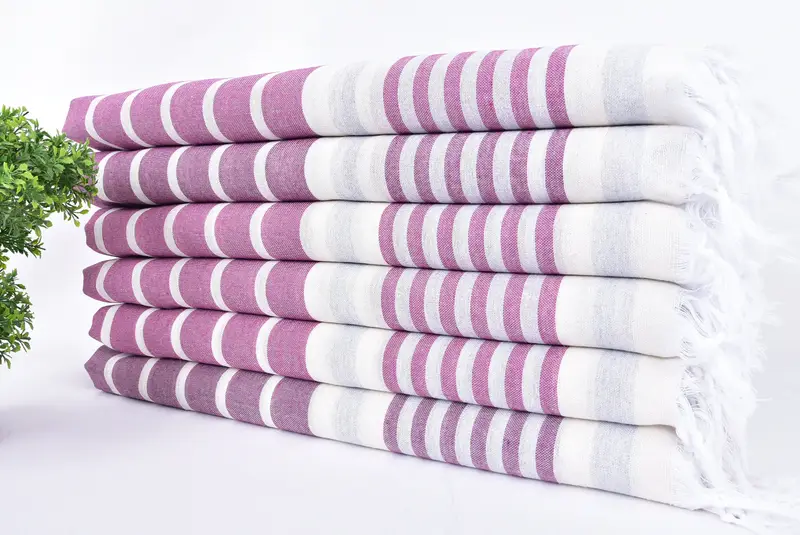 Personalized Turkish Towel, Bachelor Gifts, 68x40 Cotton Striped Towel, Bachelorette Party Gifts Bridesmaids, Beach Towel Bulk, Bridal Shower Favor - 3