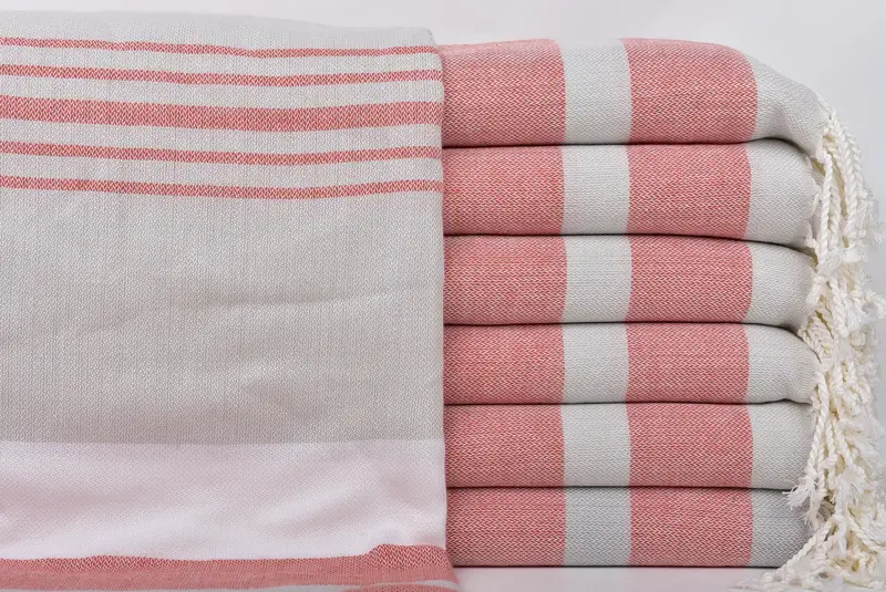 Monogram Turkish Towel, Sand-free towel, 70x40 Cotton Striped Towel, Hammam towel, Bathroom Towel, Handmade Turkish bath towel for summer vacation - 1