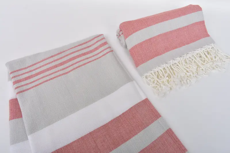 Monogram Turkish Towel, Sand-free towel, 70x40 Cotton Striped Towel, Hammam towel, Bathroom Towel, Handmade Turkish bath towel for summer vacation - 7