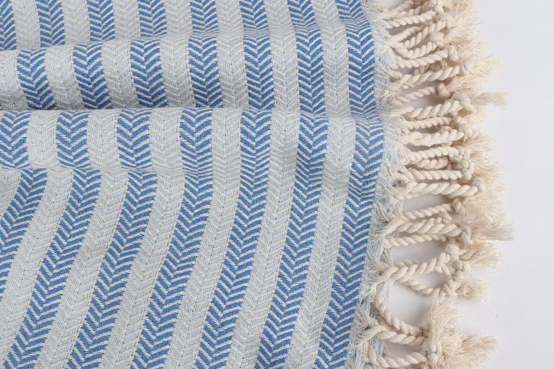 Turkish Bath Towel Set, Thin towel, Bachelorette Party Gift, Family Gift Basket, Turkish beach towel, 70x40 Cotton Herringbone Towel, Christmas Gift - 8