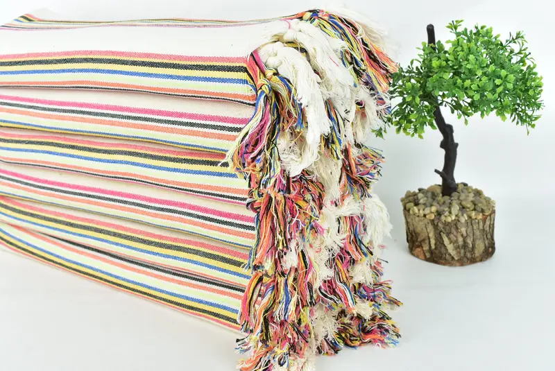 Fouta towel, Spa Gift Towel, Personalized Turkish bath towel for home decor, Bachelor Gifts, Thin towel, Bathroom Towel, 70x38 Cotton Striped Towel - 3