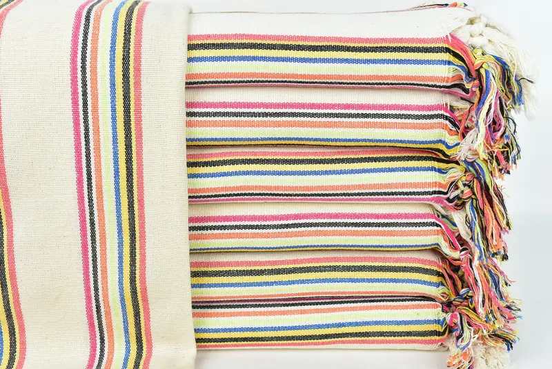 Fouta towel, Spa Gift Towel, Personalized Turkish bath towel for home decor, Bachelor Gifts, Thin towel, Bathroom Towel, 70x38 Cotton Striped Towel - 1