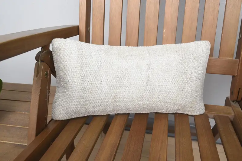 Turkish Gift Beige Cushion, Porch 8x16 inch Cushion Cover - 1