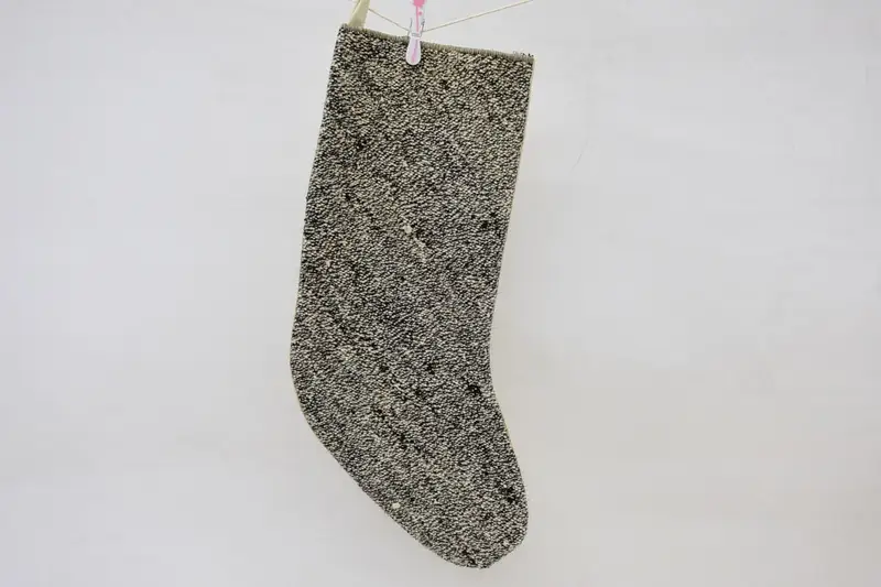 ブラウン & ベージュ クリスマス オーナメント ストッキング、お祝いの休日の装飾