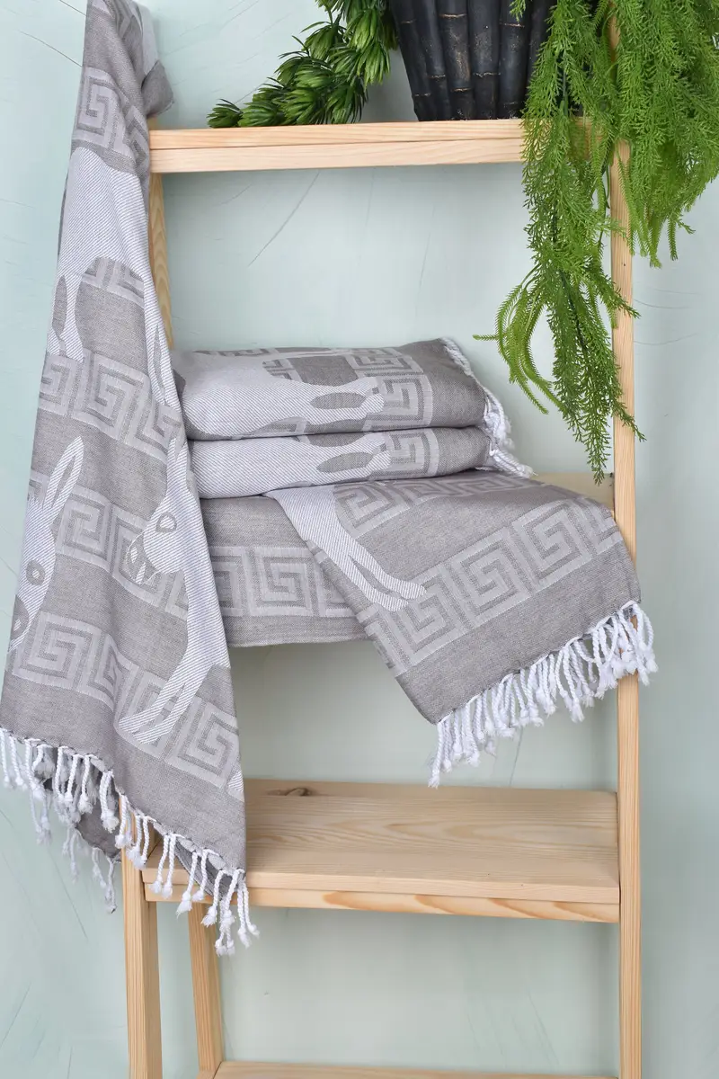 Bachelorette Party Gift, Lightweight towel, Bridal Gifts, Guest Towel, 70x40 Cotton Patterned Towel, Handmade Turkish hammam towel, Best Beach Towel - 7