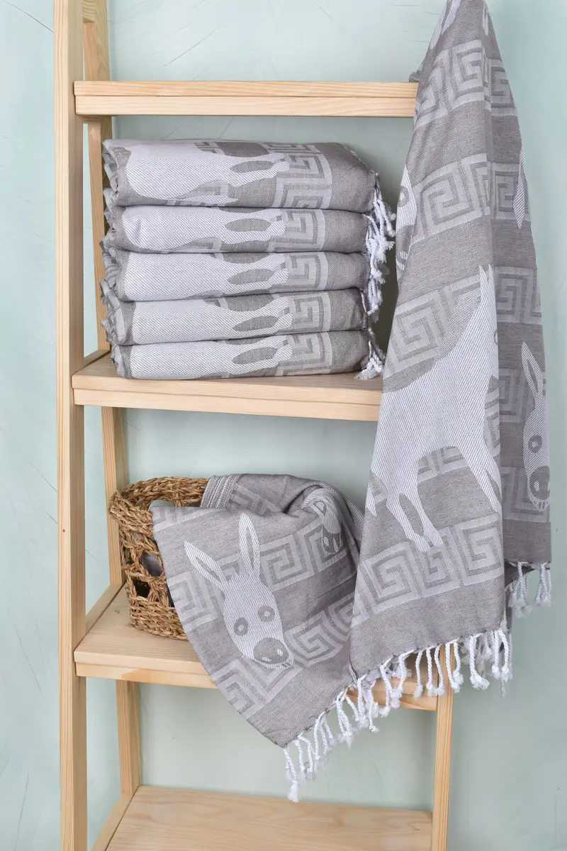 Bachelorette Party Gift, Lightweight towel, Bridal Gifts, Guest Towel, 70x40 Cotton Patterned Towel, Handmade Turkish hammam towel, Best Beach Towel - 4