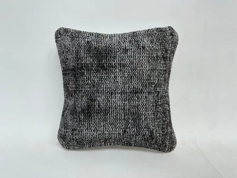 Couch Cushion, Yoga Cushion, Home Decor Pillow, 12x12 Black Cushion, Luxury Cushion, Antique Pillows, Cushion Case, Boho Pillow Sham Cover - 1
