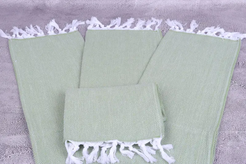 Monogram Hand Towel, Beach Wedding Favor, Engagement Gift, Personalized Gift, Wedding Gift, 36x18 Cotton Herringbone Towel, Custom Wedding Gifts - 4
