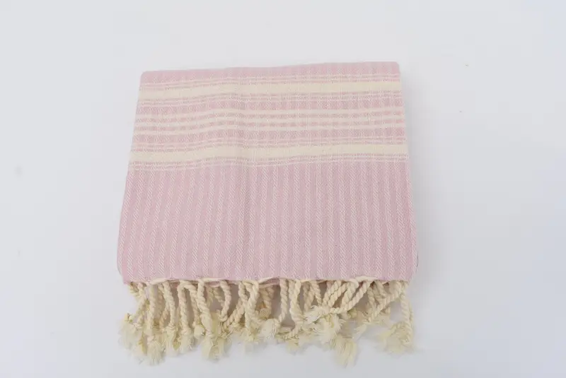 Welcome Wedding Gift, Embroidery Towel, Personalized Bridesmaid Gift, Beach towel, Beach Theme Wedding Gift, Soft towel, 68x38 Cotton Striped Towel - 5