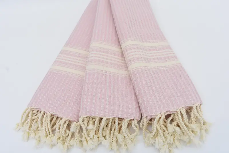 Welcome Wedding Gift, Embroidery Towel, Personalized Bridesmaid Gift, Beach towel, Beach Theme Wedding Gift, Soft towel, 68x38 Cotton Striped Towel - 2