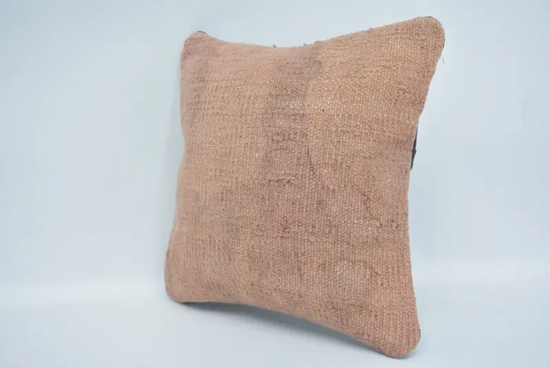 Antique Pillows, Handmade Kilim Cushion, Kilim Rug Pillow Case, Pillow Sham, 12x12 Green Pillow, Handwoven Pillow Case, Gift Pillow - 4