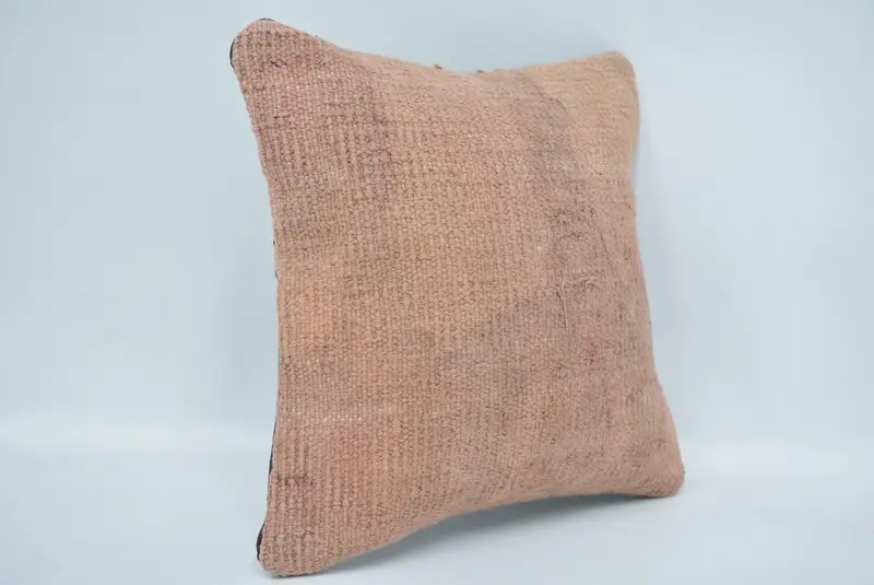 Antique Pillows, Handmade Kilim Cushion, Kilim Rug Pillow Case, Pillow Sham, 12x12 Green Pillow, Handwoven Pillow Case, Gift Pillow - 3