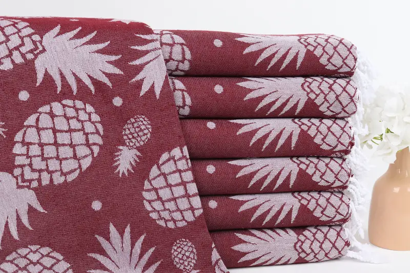 Yoga Towel, Summer Gift, Sand-free towel, Bachelor Gifts, 70x36 Cotton Pineapple Design Towel, Custom Beach Towels, Bridesmaid Gifts Personalized - 2