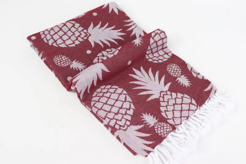 Yoga Towel, Summer Gift, Sand-free towel, Bachelor Gifts, 70x36 Cotton Pineapple Design Towel, Custom Beach Towels, Bridesmaid Gifts Personalized - 7