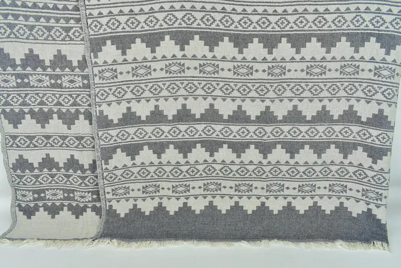 Bridesmaid Gifts, Monogram Beach Blanket, Personalized Blanket, 86x56 Cotton Kilim Towel, Decorative Bedspread, Unique Gift, Throw Blanket Couch - 1
