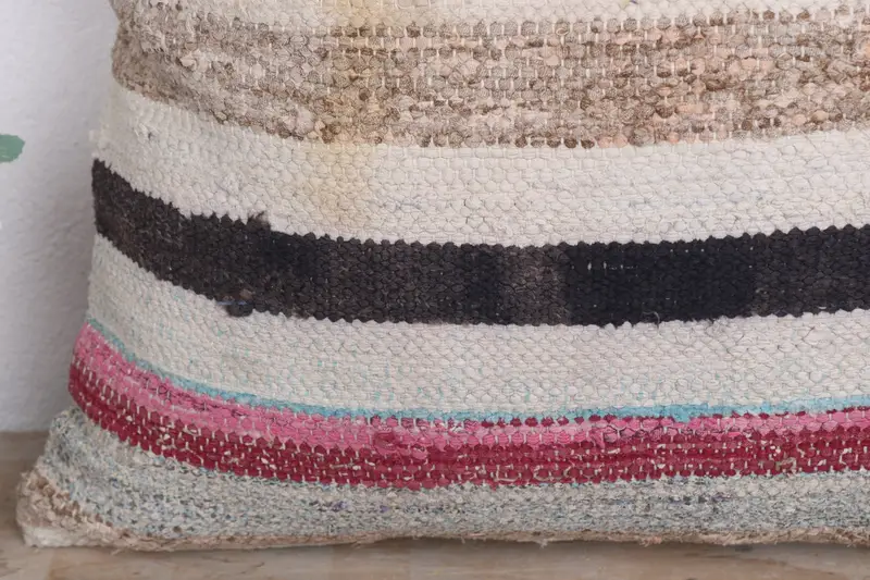 Vintage Pillow, Gift Pillow, 20x20 White Cushion Case, Cushion Cover, Kilim Pillow Cover, Meditation Cushion Case, Bohemian Cushion Cushion - 3