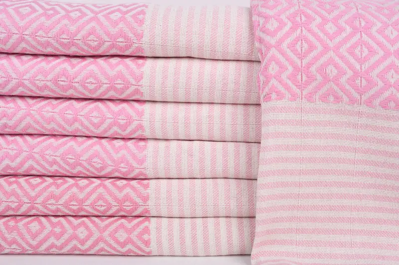 Gift For Him, Embroidered Beach Towel, Absorbent towel, Home Decor Gifts, 76x38 Cotton Diamond Towel, Sand-Resistant Peshtemal, Bachelorette Favor - 1