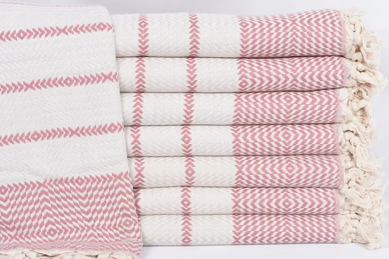 Organic Cotton Towel, 80x40 Cotton Diamond Towel, Absorbent towel, Quick-Dry Beach Towel, Guest Towel, Bridal Party Gifts, Bridesmaid Gift Towel