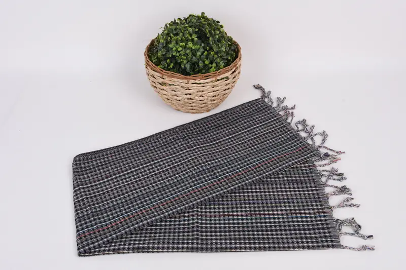 38x18 Cotton Geometric Towel, Bathroom Towels, Monogram Kitchen Towel, Personalized Bridesmaid Gift, Personalized Dish Towel, Custom Turkish Towel - 4