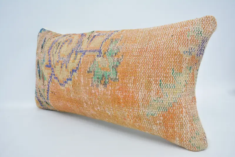 Boho Pillow Sham Cover, Boho Pillow, Throw Kilim Pillow, Personalized Gift Pillow Pillow Sham, Cushion, Lounge Throw Cushion, 12x24 Red Pillow Cover - 4