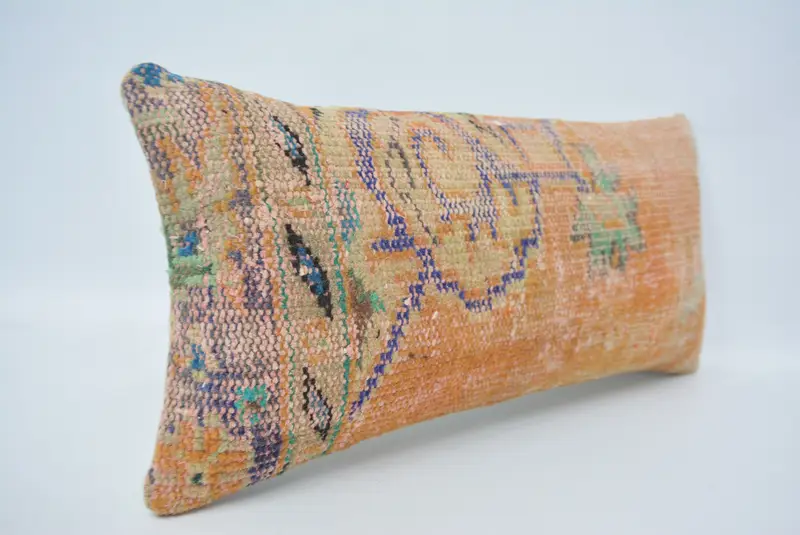 Boho Pillow Sham Cover, Boho Pillow, Throw Kilim Pillow, Personalized Gift Pillow Pillow Sham, Cushion, Lounge Throw Cushion, 12x24 Red Pillow Cover - 3