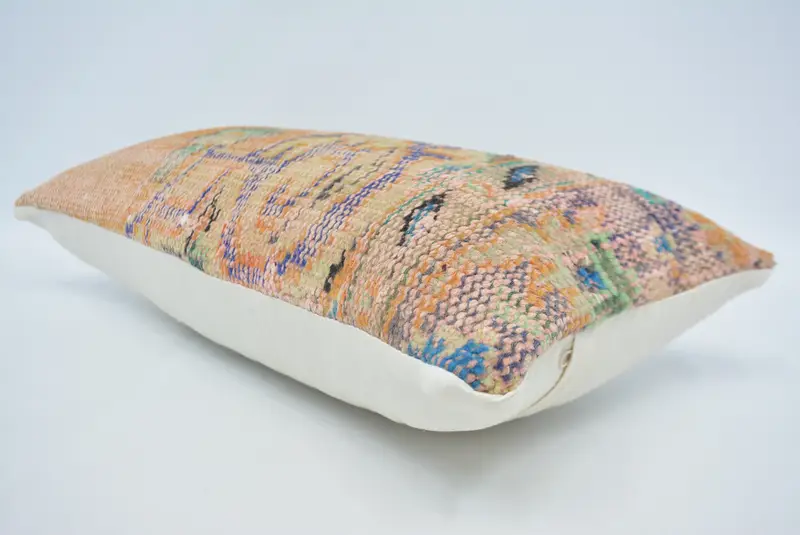 Boho Pillow Sham Cover, Boho Pillow, Throw Kilim Pillow, Personalized Gift Pillow Pillow Sham, Cushion, Lounge Throw Cushion, 12x24 Red Pillow Cover - 6